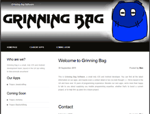 Tablet Screenshot of grinningbag.com